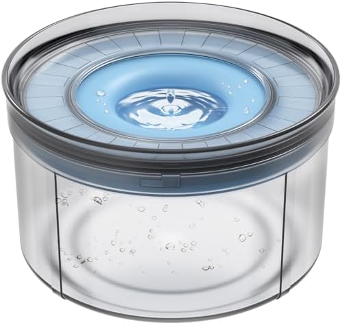 No Spill Water Bowl for Dogs-1Gallon, Anti-Digging & BPA-Free by Techphardo