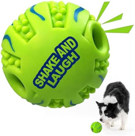 Spiky Interactive Dog Toys Ball, Wave, L, 3.94 in (10 cm) by SHAKEANDLAUGH