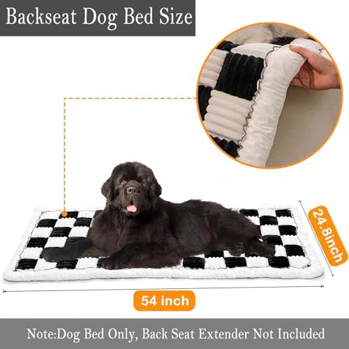 Pet Couch Covers for Sofa Protector for Dogs Washable Backseat Pet Bed Mat Dog Bed Non-Slip Travel Pet Mat Fit (Gray+White, for Cars/SUV/Small Truck (54"×24.8")) - Image 3