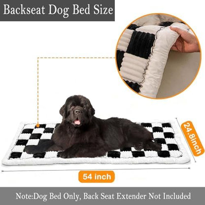 Pet Couch Covers for Sofa Protector for Dogs Washable Backseat Pet Bed Mat Dog Bed Non-Slip Travel Pet Mat Fit (Gray+White, for Cars/SUV/Small Truck (54"×24.8")) - Image 3