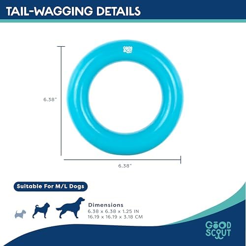 Good Scout Rubber Ring for Tugging & Chewing, Best Fetch Toy for Aggressive Chewers, No Stuffing Toy for Medium & Large Dogs - Image 3