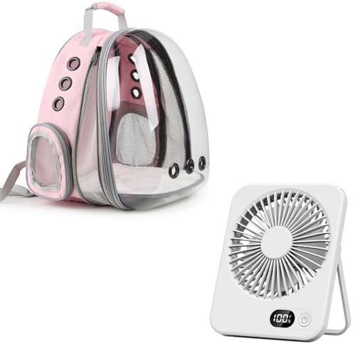 Lollimeow Bubble Expandable Cat Backpack for Puppies and Small Pets with Mini Fan by Lollimeow