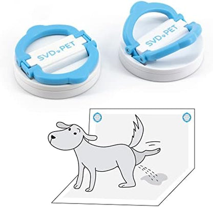SVD.PET (2-Pack Pee Pad Magnetic Holder, Dog Potty Training Magnetic Holder, Strong Magnets with Easy-Lifted Handles, Perfect for Leg-Lifting Marking Dogs, Compatible with Any Size of Puppy Pee Pads by SVDPET