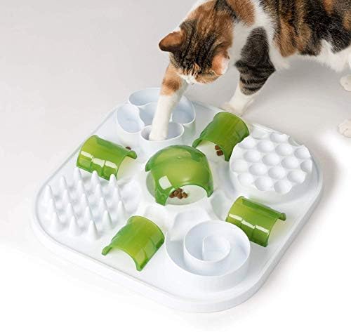 Catit Play Cat Treat Puzzle, Interactive Cat Toy, 43010, White - Image 3