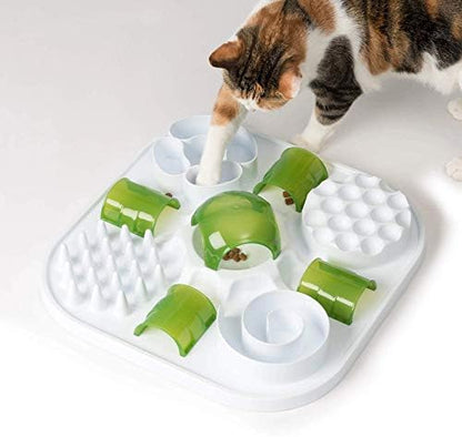 Catit Play Cat Treat Puzzle, Interactive Cat Toy, 43010, White - Image 3