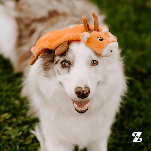 ZippyPaws Squeakie Crawler- No Stuffing Dog Toy to Keep Them Busy, for Small, Medium, & Large Dogs, Squeaky Pet Toy for Boredom, Unstuffed Chew Toy, Soft Plush Puppy Products, Moody the Moose- 12" - Image 6