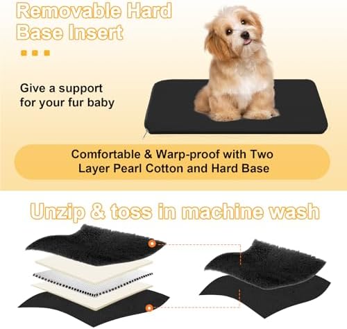Console Dog Car Seat for Small Dogs Cats Up to 11lbs, Anti-Collapse Pet Armrest Booster Seat with Soft Pillow,Non-Slip Seat Rails Hooks & Safety Belt, Portable Car Accessories for Pets Travel - Image 6