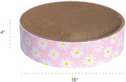 Catstages Scratch & Snuggle 2-in-1 Cat Scratcher & Lounger, Corrugated Cardboard Scratching Pad, Bowl-Shaped Design for Kittens & Indoor Cats up to 15 lbs, 16" - Image 6