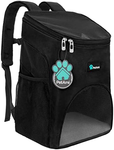 PetAmi Cat Backpack Carrier for Small Dogs and Large Cats, Airline Approved by PetAmi