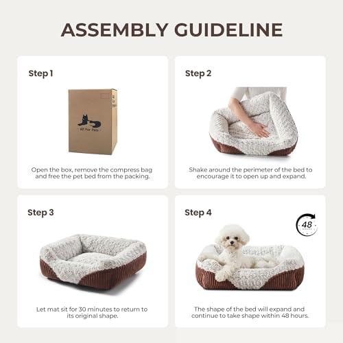 Cute Dog Bed for Small Medium Dogs,Washable Cat Beds, 25in - Image 7