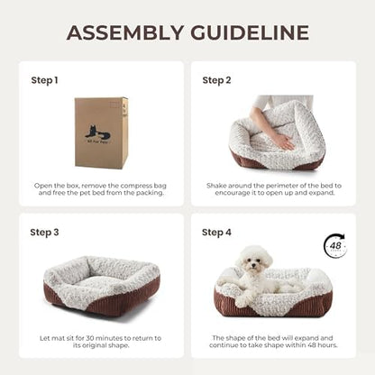 Cute Dog Bed for Small Medium Dogs,Washable Cat Beds, 25in - Image 7