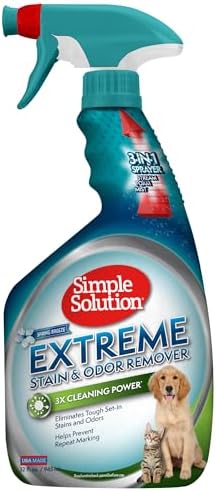 Simple Solution Pet Stain & Odor Remover, Enzyme Stain Cleaner, 32oz by SimpleSolution