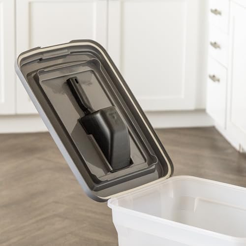 IRIS USA Dog Food Storage Container, Up to 40 lbs, Dark Gray, Made in USA - Image 5