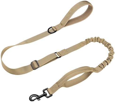 Forestpaw Tactical Dog Leash for Large Dogs, Khaki, 4-5FT by Forestpaw