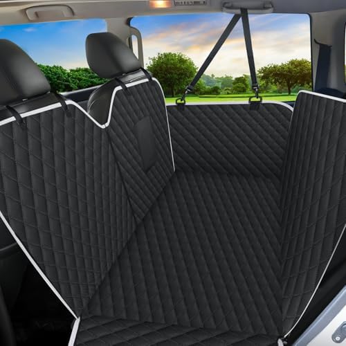 Meolsaek Back Seat Cover for Dogs,Zipper Hammock Car Seat Protector(Black) by Meolsaek