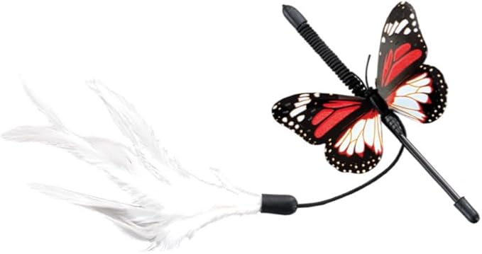 SPOT Fluttering Butterfly Mini Teaser Wand for Cat, 8"