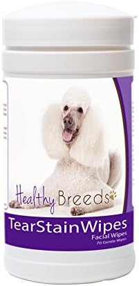 Healthy Breeds Poodle Tear Stain Wipes 70 Count by HealthyBreeds