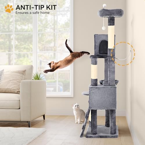 YITAHOME 70.8-Inch Tall Cat Tree Indoor - Image 4