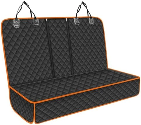 Car Back Seat Cover for Dog, 53" Pet Bench Backseat Cover, Orange by Unknown