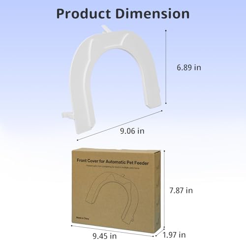 Front Cover for Automatic Microchip Cat Pet Feeder - Prevents Persistent Pet from Getting Food from The Front of The Feeder - Image 6