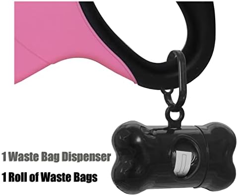 16 ft Retractable Dog Leash for Large Dogs up to 44 lbs,Tangle-Free Nylon Tape,Pink M - Image 4