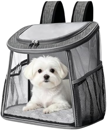 Pet Backpack Carrier for Cats and Small Dogs, Under 13.2 lbs by Unknown