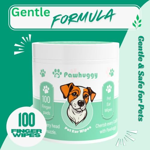 Dog Ear Cleaner - 100 Dog Ear Wipes for Dogs, Cats & Puppies - Image 2