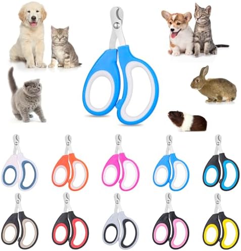 Lemecima 20 Pcs Cat Nail Clipper Bulk Kitten Claw Trimmer Pet Nail Cutter Claw Care for Cats, Kittens, Bunny, Puppy, Rabbit, Gatos, and More by Unknown