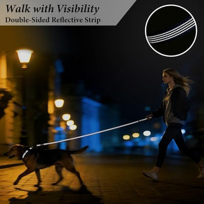 Double Handle Dog Leash, 6 FT Reflective, for Medium Large Dogs - Image 6