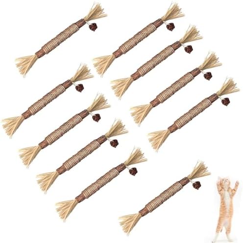 Natural Silvervine Dental Sticks, Silvervine Sticks for Cats, Natural Dental Stick (10pc)