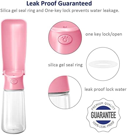 WePet Foldable Portable Dog Water Bottle Puppy Water Dispenser with Drinking Feeder, 19 OZ, High-Temperature Resistant Leak Proof for Pets Outdoor Walking, Hiking, Travel, Food Grade Plastic BPA Free - Image 5