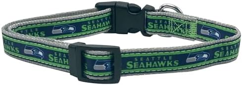 Pets First NFL Seattle Seahawks Licensed PET COLLAR, Extra Large - Heavy-Duty, Strong, and Durable Dog Collar. Available in 31 Football Teams and 4 Sizes - Image 2