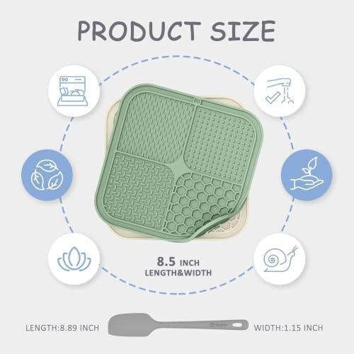 ChefAide 2 Pack Lick Mat for Dogs, Cats & Puppies with Suction Cups - Image 2