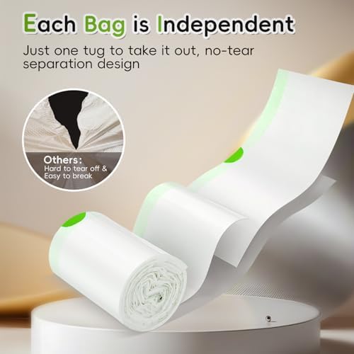 120 Count Cat Litter Bags for Litter Box Robot 4/3/5, Pre-Separated Thick Self-Cleaning Litter Box Liners, Heavy Duty Drawstring Litter Bags for Automatic Litter Box, 26.4" x 15.7" - Image 4