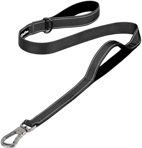 PetiFine 4FT Heavy Duty Dog Leash with Soft Padded Double Handle by PetiFine