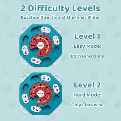 Dog Puzzle Toy for Smart Dogs, Interactive Dog Enrichment Toys,Level2(Blue) - Image 7