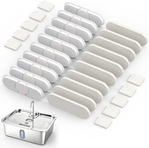 10 Set Dog Water Fountain Filters Replacement,4Gal/15L Pet Fountain Filters,Made of Activated Carbon and PP Cotton, 5-Layer Filtration System, 10 Pre-Filter Sponge,10 Pump Sponge,10 Filter by RedefiningFunctionalit