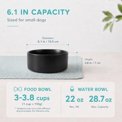 Havniva Ceramic Dog Bowls, 6.1” Dog Food and Water Bowl, Pet Feeding Bowl - Image 2
