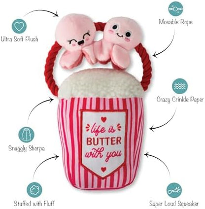 Fringe Studio Plush Dog Toy, My Heart Pops for You, Pet Shop Collection (314314) - Image 2