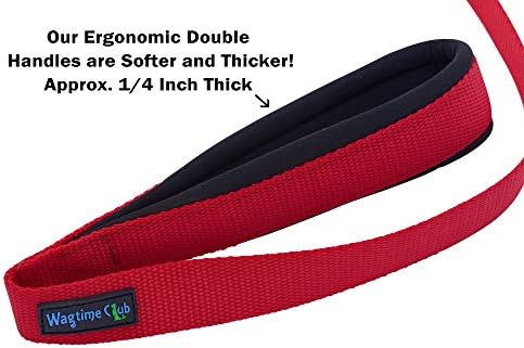 Wagtime Club Heavy Duty Double Handle Dog Leash for Large Medium Small Dogs - Image 4