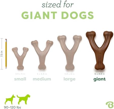 Benebone Wishbone Dog Chew Toy for Aggressive Chewers, Real Peanut, Giant - Image 4
