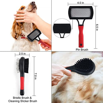 Wisedog Dog Grooming Kit, Reddish-black, 8PCS - Image 5