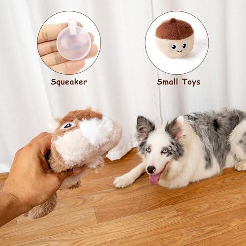 Hollypet Squeaky Hide and Seek Dog Toys for Small and Medium, Pine Cone - Image 4