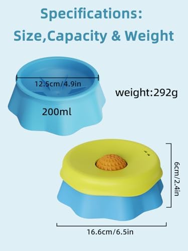 Huafly Slow Feeder Dog Bowls,3-Layer Detachable for Easy Cleaning,Dual-Use Wet Lick & Dry Slow Feeder,Food-Grade Silicone,Anti-Slip Base for All Floors,for Small,Medium,Large Dogs Black - Image 6