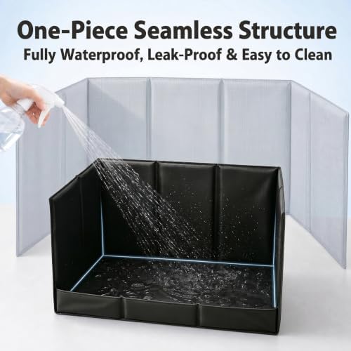 Dog Litter Box, Waterproof Foldable Pee Pad Holder, Dog Potty Tray - Image 4