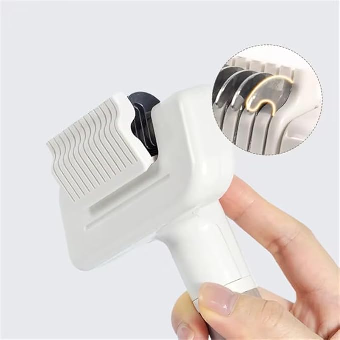3-in-1 Multifunctional Pet Grooming Comb – Deshedding, Detangling & Cleaning Brush for Dogs & Cats – Fine-Tooth Stainless Steel, Gentle Slicker & Cleaning Pad – All Coat Types