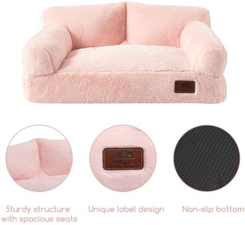 Hollypet Small Dog Large Cat Bed Puppy Couch Beds for Pets up to 25 lbs - Image 6