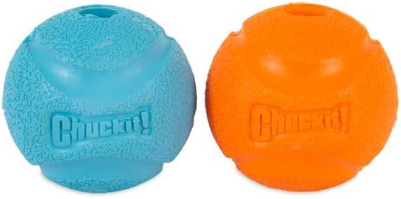 ChuckIt! High-Bounce Rubber Fetch Ball, Small (Colors Vary) 2 Pack - Image 2