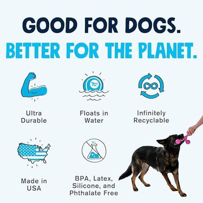 WEST PAW Zogoflex Air Skamp Tug-of-War Stick Dog Chew Toy – Hollow, Squishy Interactive Toy for Dogs, Puppies – for Chewing, Catch, Carry, Fetch, Dishwasher Safe, Latex-Free, Large 8.5", Hot Pink - Image 3