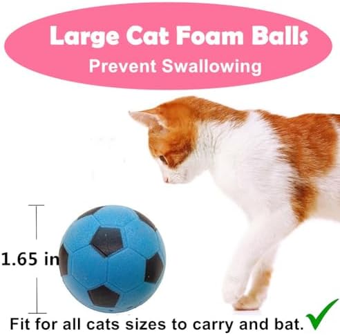 Foam Soccer Balls Cat Toys - Pack of 12 - Image 3